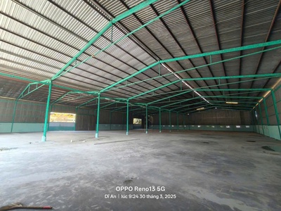 Cho thuê kho xưởng 5.000m  dĩ an bình dương, container 24/7, giá chỉ 150tr/tháng 0