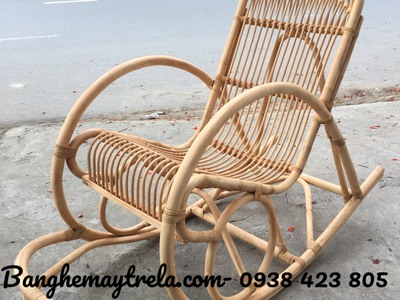 Ghế bập bênh mây tre 4
