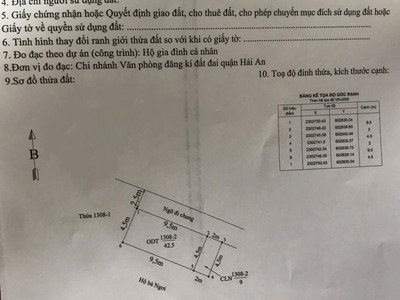 Bán lô đất ngõ 216 Cát Linh, Tràng Cát 51.5m2 giá 1.25 tỷ 0