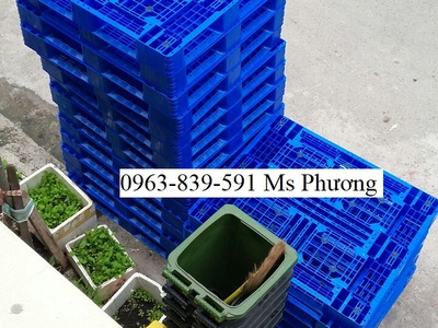 Pallet nhựa PL09LS thiết kế chắc chắn, lý tưởng cho kho xưởng lớn 0