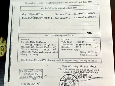 Nhà mặt tiền hà chương, trung mỹ tây, quận 12. dòng tiền khủng 0