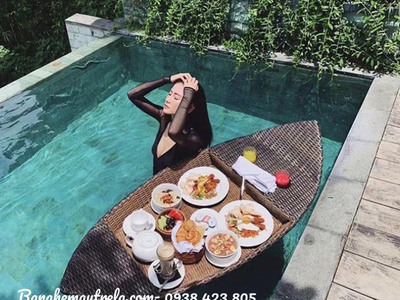 Khay nổi đồ ăn bể bơi 3