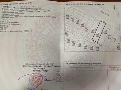 Bán Đất Khu Xử Lý Nước Thải Hà Khánh A,DT:76.5m2,MT:4.5m Siêu Đẹp 3