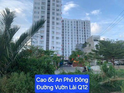 Bán đất cách mặt tiền 30m vươn lài phường an phú đông q12, sổ vuông nở hậu, cho phép xây nhà 4 1