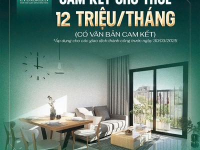 Chỉ với từ 1 tỷ sở hữu đàu tư ngay căn hộ cc thương mại evergreen bắc giang 2