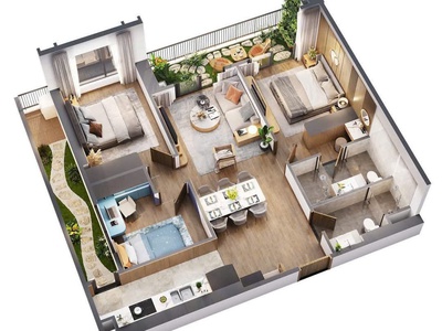 Chính chủ cần bán căn hộ 3n 99,6m2 đẹp nhất dự án the wisteria 2