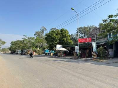 Bán 100m đất tổ 9 tt quang minh, mê linh. lô góc 2 mặt tiền, đường nhựa, vỉa hè 1