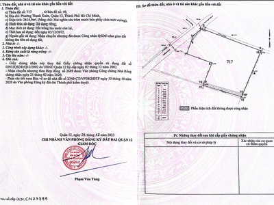 Chính chủ cấn bán gấp lô đất 3000m2 mặt tiền vuông vắn phường thạnh xuân, quận 12, tp hcm 0