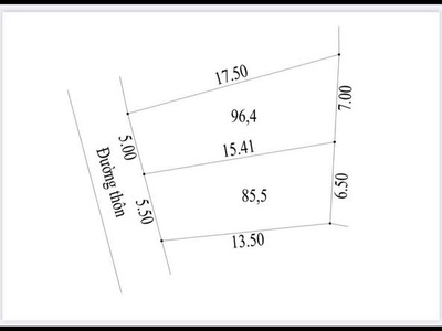 Đã tách thành 2 lô 96.4 m2 và 85.5 m2  - đ/c : chúc đồng - thụy hương - chương mỹ - hà nội. 0