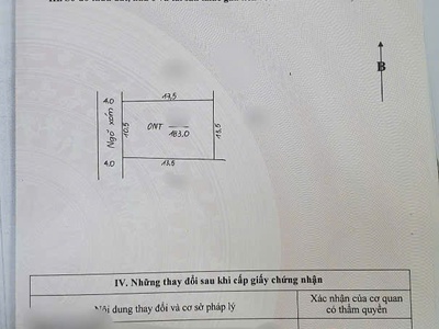 Đã tách thành 2 lô 96.4 m2 và 85.5 m2  - đ/c : chúc đồng - thụy hương - chương mỹ - hà nội. 1