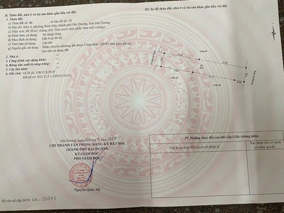 Bán đất ngõ phố Cô Đông, phường Bình Hàn, TP HD, 89.5m2, mt 3.9m, ngõ oto tránh nhau, thông 2