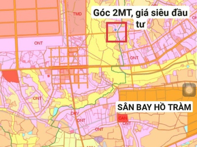 Giảm ngay 1 tỷ, lô góc 2 mặt tiền đường Tháp Nước, ngang 35m, gần KCN Đất Đỏ 1