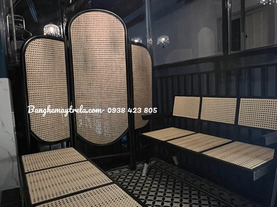 Bình phong mây tự nhiên trang trí 7