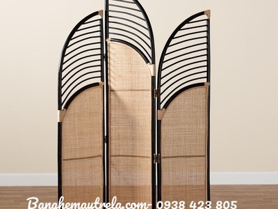 Bình phong mây tự nhiên trang trí 6