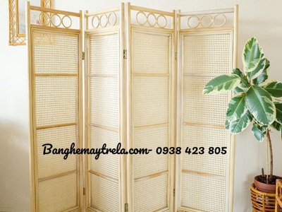 Bình phong mây tự nhiên trang trí 4