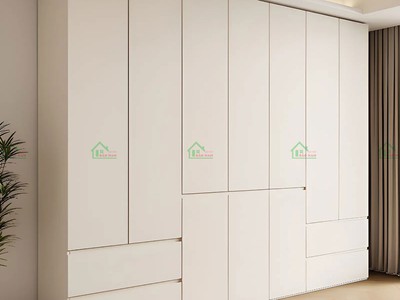 Tủ Áo MDF Melamine TA80 Màu Trắng Hiện Đại - Giá Rẻ, Tốt Nhất Tại Xưởng TPHCM 3