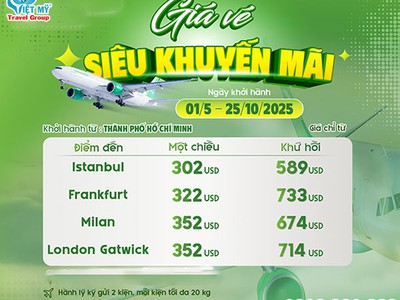 Turkmenistan Airlines siêu khuyến mãi vé máy bay 0