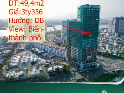 Bán gấp căn 1BR  DT49,4m2 tầng 20 siêu thoáng - View biển Mỹ Khê 0