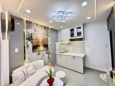 Chỉ hơn 2 tỷ nhà mới Nguyễn Thượng Hiền P5 Bình Thạnh 2 tầng full nội thất ở ngay 0