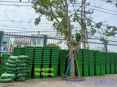 Thùng rác nhựa HDPE nhiều dung tích, thanh lý giá tốt tận kho 3