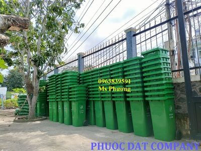 Thùng rác nhựa HDPE nhiều dung tích, thanh lý giá tốt tận kho 1