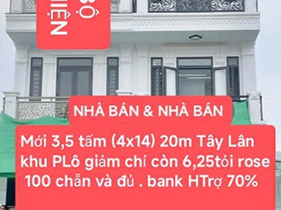 Giảm giá 100 triệu cần bán nhà  3,5 tấm , dt 4x14,  odt, 56m2  chỉ 6,25tỷ 0