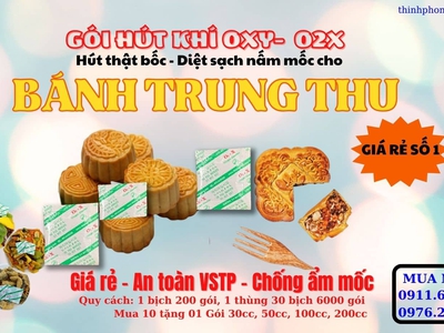 Gói Hút Oxy O2X - Giữ Cho Bánh Trung Thu Luôn Tươi Ngon 1