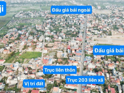  Bán Đất Mặt Đường Thôn Xã Quang Trung Sẵn Bìa 98m2, Ngang 5m, Giá 1,xx tỷ  0