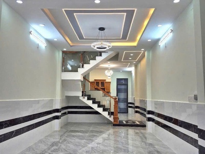 Nhà mới rất đẹp 1 trệt 2 lầu 4mx15m đường 5m tân thới hiệp 14 ngay metro 2