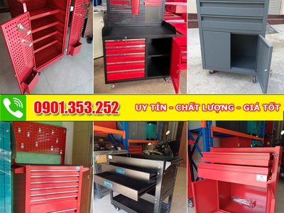Xe đẩy 3 ngăn giúp lưu trữ bảo quản dụng cụ, đồ nghề, vật tư cơ khí 3