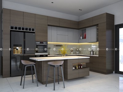 Tủ Bếp Gỗ Công Nghiệp MDF Thiết Kế Hiện ĐạI 1