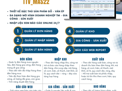 Phần mềm quản lý kinh doanh kho gỗ nguyên liệu, ván ép 1