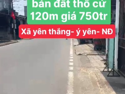 Hiếm  đất đẹp 120m thổ cư- giá tốt tại xã yên thắng- ý yên- nam định 3