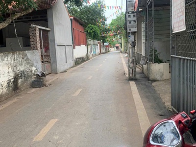 Bán đấtthọ xuân đan phượng,diện tích 80m2, mặt tiền 5.3m,đường thông ô tô 0