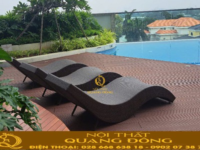 Ghế nằm thư giãn ngoài trời tại khách sạn, khu resort, chung cư,.. 0