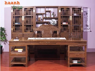 Bàn làm việc gỗ giả cổ - Tinh hoa của sự sang trọng và đẳng cấp 2