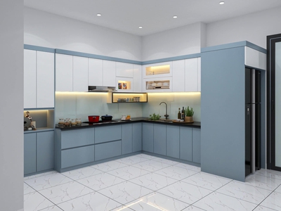 Tủ Bếp Gỗ Công Nghiệp MDF Chống Ẩm Lõi Xanh Cao Cấp 1