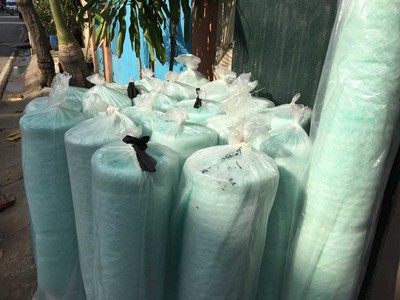 Bông thủy tinh lọc sàn phòng sơn 0