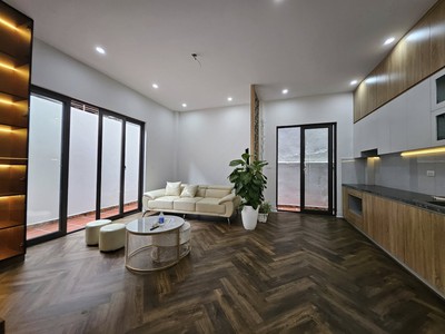 Nhà đẹp thanh trì   sổ đỏ nở hậu - full nội thất - 65m 1