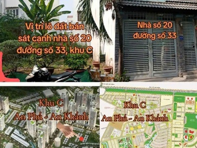 Bán đất đường số 33 kđt mới an phú an khánh q2, tp thủ đức. 160m2 giá chỉ 175tr/m2. 2