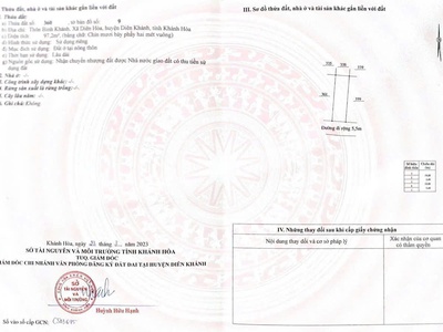 Chỉ còn có duy nhất 1 lô giá siêu rẻ đầu tư tiềm năng - diên hoà - diên khánh - 97m2 full thổ ngang 0