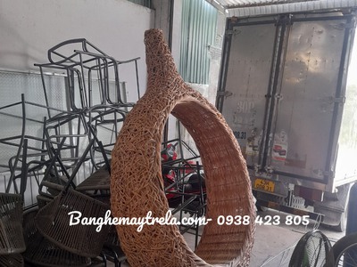 Ghế chụp hình ngoài trời mây tre đan 3