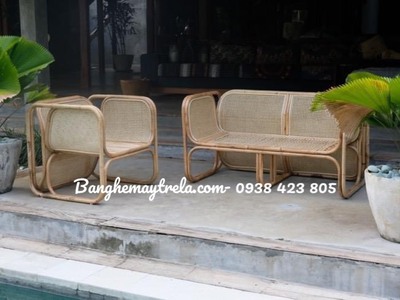 Sofa mây vuông lưới mắt cáo 1