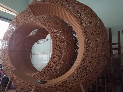 Ghế chụp hình ngoài trời mây tre đan 7