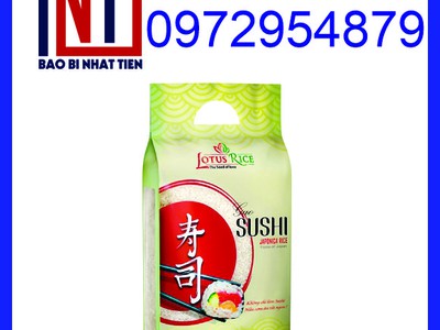 Cung cấp túi gạo 5kg giá rẻ, túi PA/PE đựng gạo 6