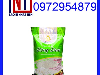 Cung cấp túi gạo 5kg giá rẻ, túi PA/PE đựng gạo 0