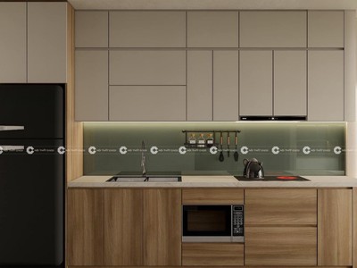 Tủ bếp Acrylic Dễ Dàng Vệ Sinh Và Chịu Nhiệt 0