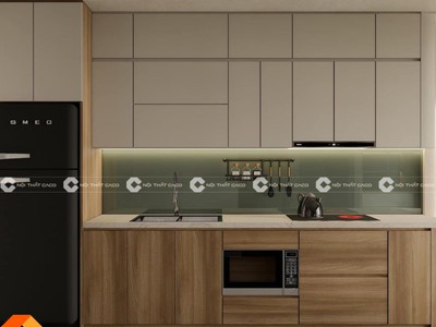 Tủ bếp Acrylic Dễ Dàng Vệ Sinh Và Chịu Nhiệt 1