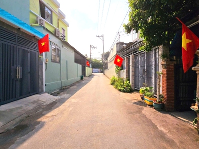 Nhà phố 2 mặt hẻm ô tô   104m     cho thuê 7tr/tháng   gần chợ tăng nhơn phú a thủ đức chỉ 5 tỷ 3
