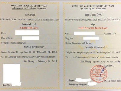 Nắm Vững Kỹ Năng Vàng với Chứng Chỉ Bảo Mẫu Chuyên Nghiệp 0